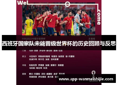 西班牙国家队未能晋级世界杯的历史回顾与反思